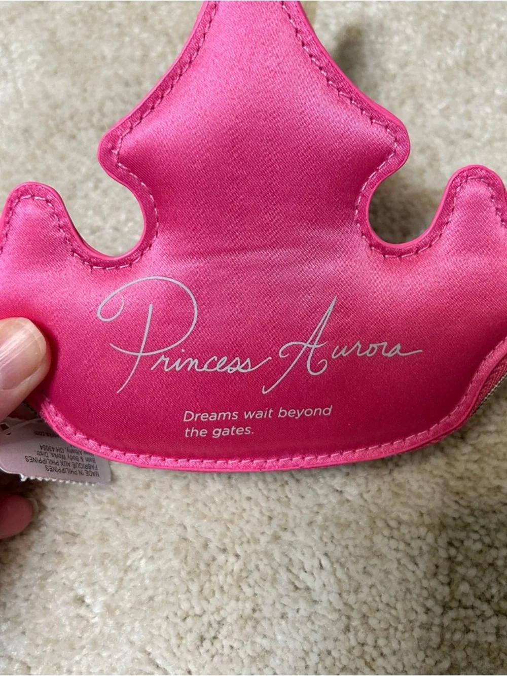Bath & Body Works Disney Princess Aurora Crown Coin Purse